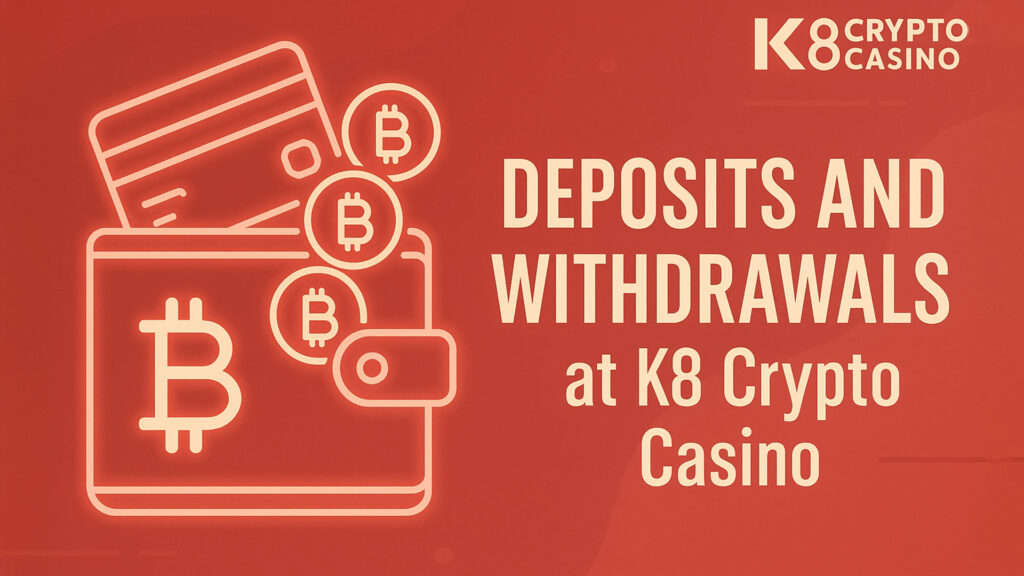 Deposits and Withdrawals at K8 Crypto Casino